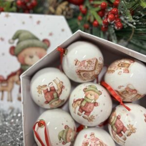 Комплект Kоледни топки - Подаръчна кутия - 7бр